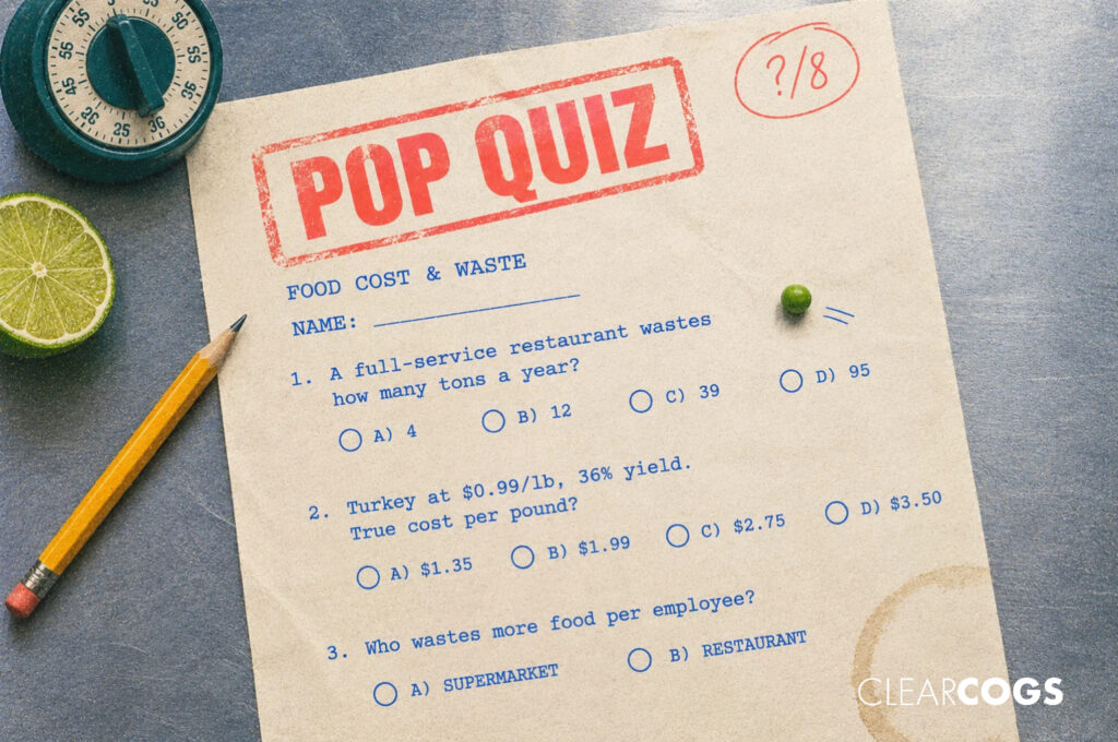 Restaurant Food Cost Quiz: 8 Questions Every GM Should Get Right